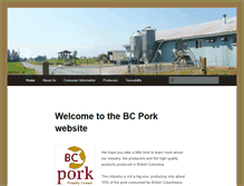 Tablet Screenshot of bcpork.ca